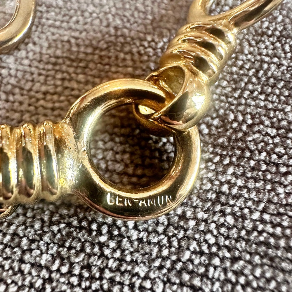 Ben-Amun Gold Chain Necklace Classic Statement Piece - Picture 6 of 10